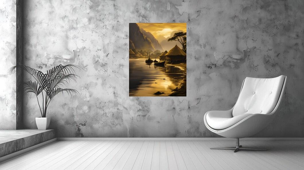 TABLEAU "Paysage du mali"