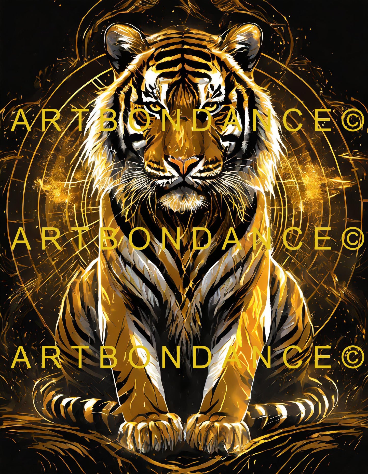 TABLEAU "Le tigre du Bengale"
