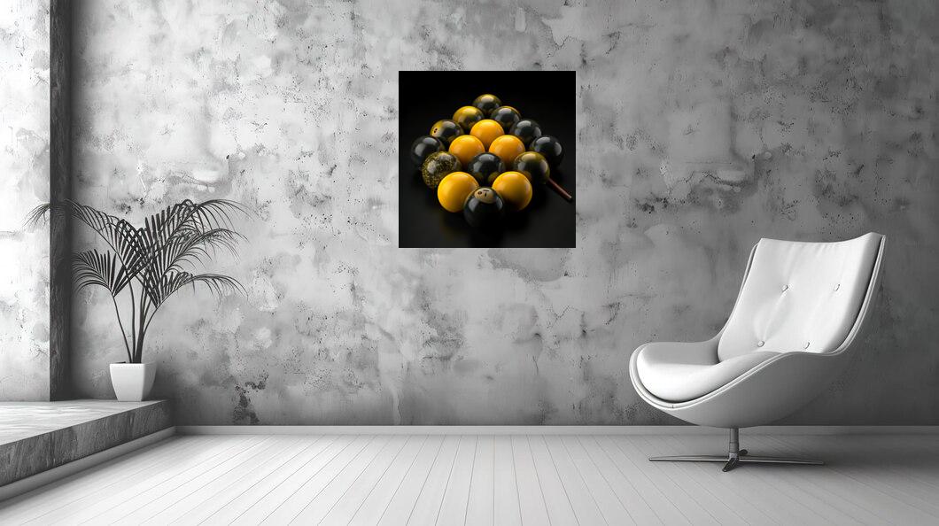 TABLEAU "BOULES DE BILLARD"