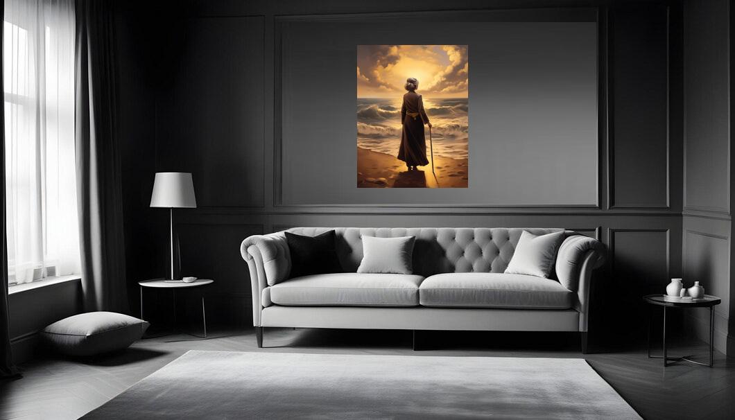 TABLEAU "Femme contemplative"