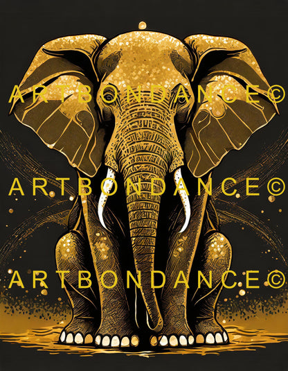 TABLEAU "L'éléphant d'Afrique"